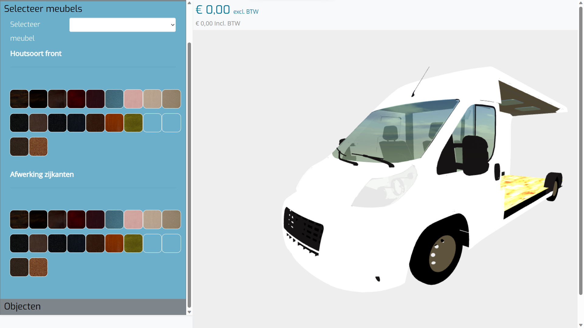3D Van Interior Configurator